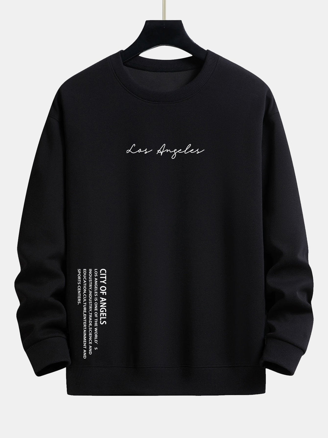 Los Angeles Slogan Print Relax Fit Sweatshirt