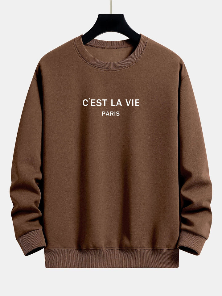 Paris Print Relax Fit Sweatshirt