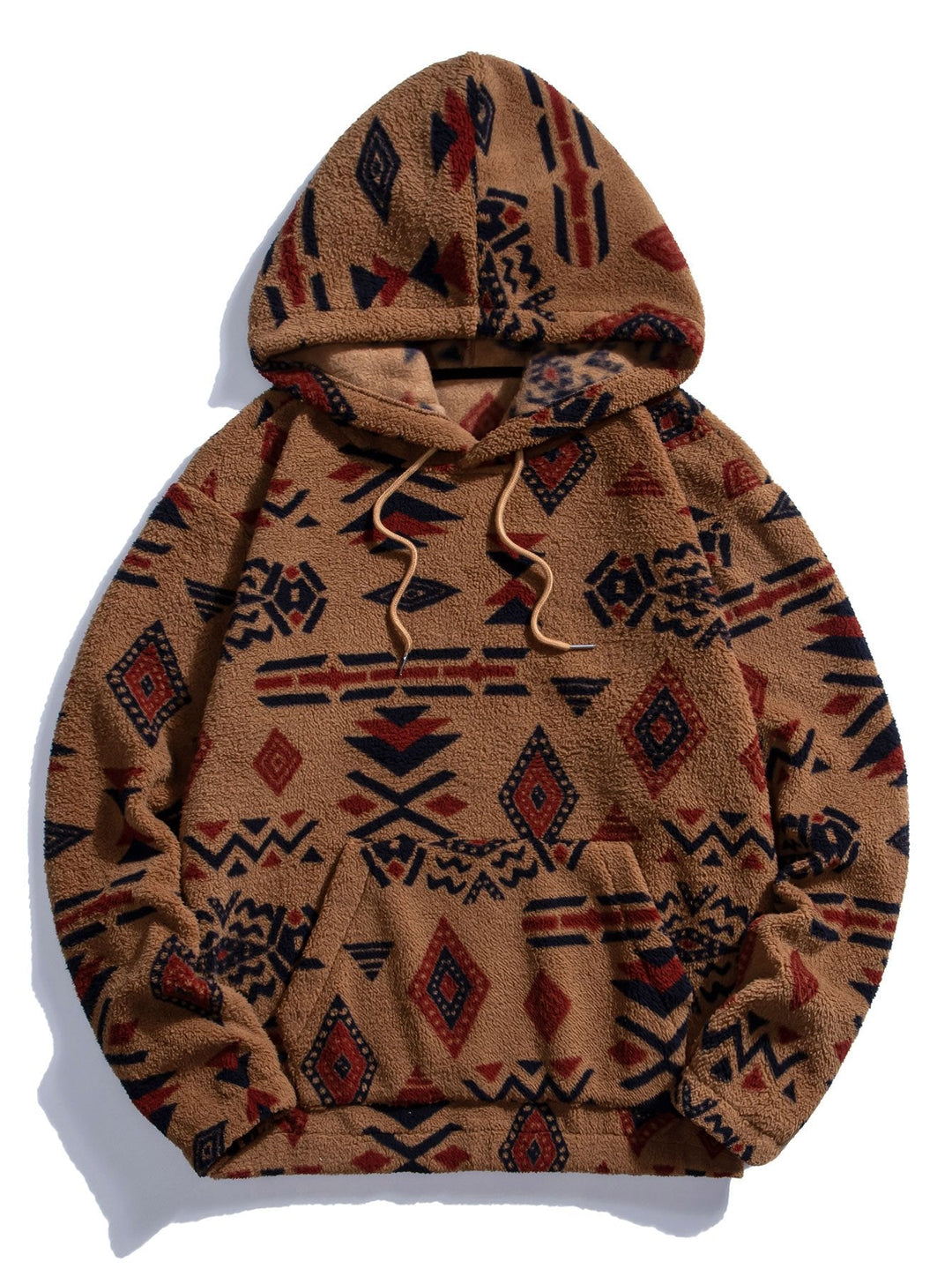 Azteekse Print Teddy Hoodie