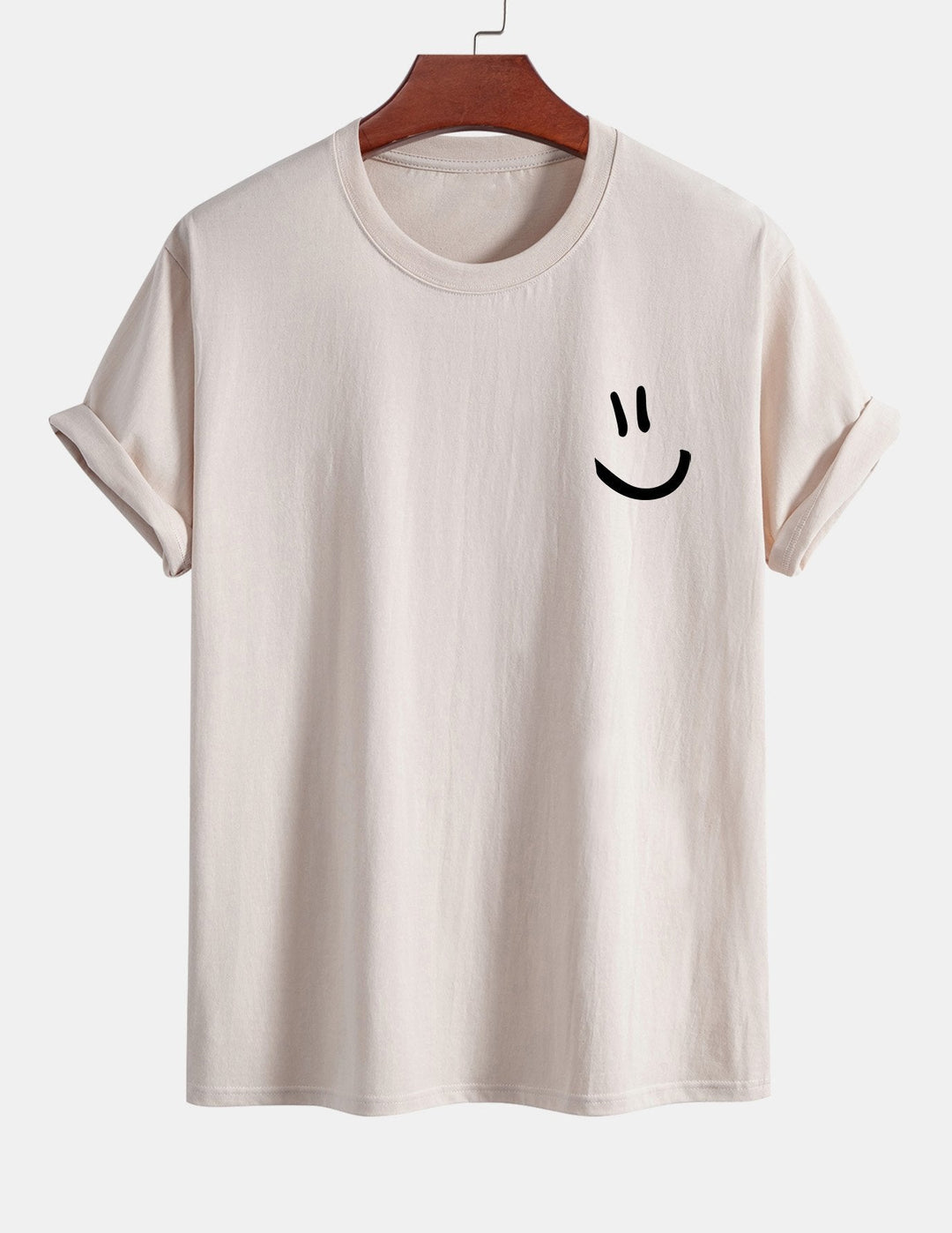 Regular Fit Smiley Face Print Katoenen T-Shirt