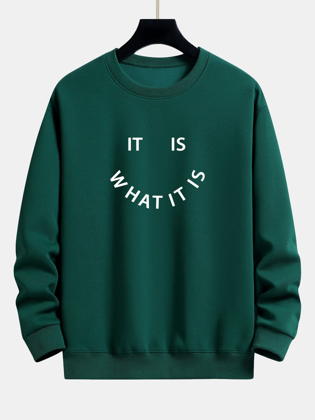 Het Is Wat Het Is Print Relax Fit Sweatshirt