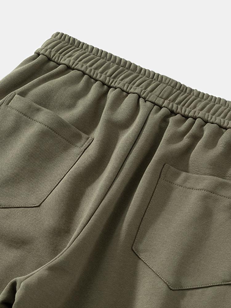 Cotton Jogging Pants with Drawstrings