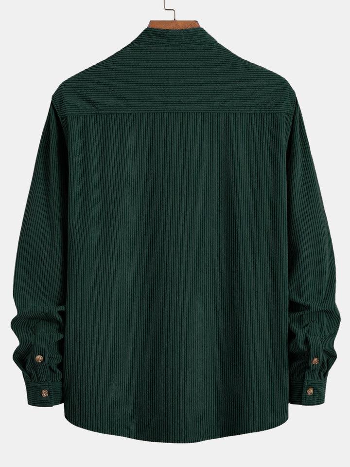 Corduroy Staande Kraag Shirt