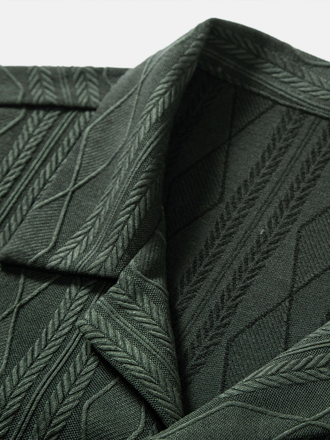 Gebreide Geometrische Ruit Jacquard Cubaanse Shirt