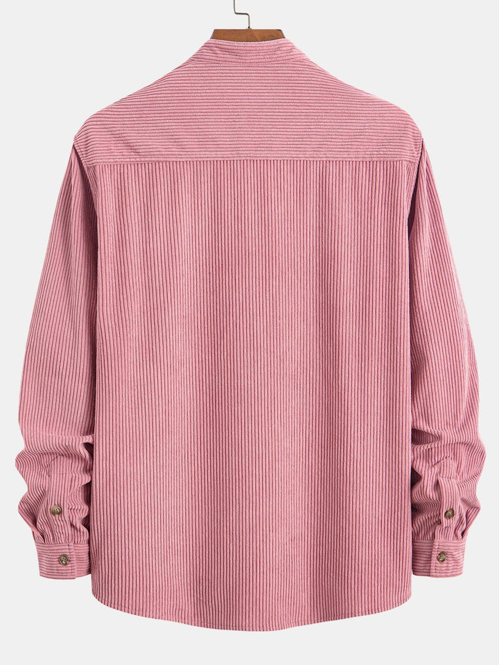 Corduroy Staande Kraag Shirt