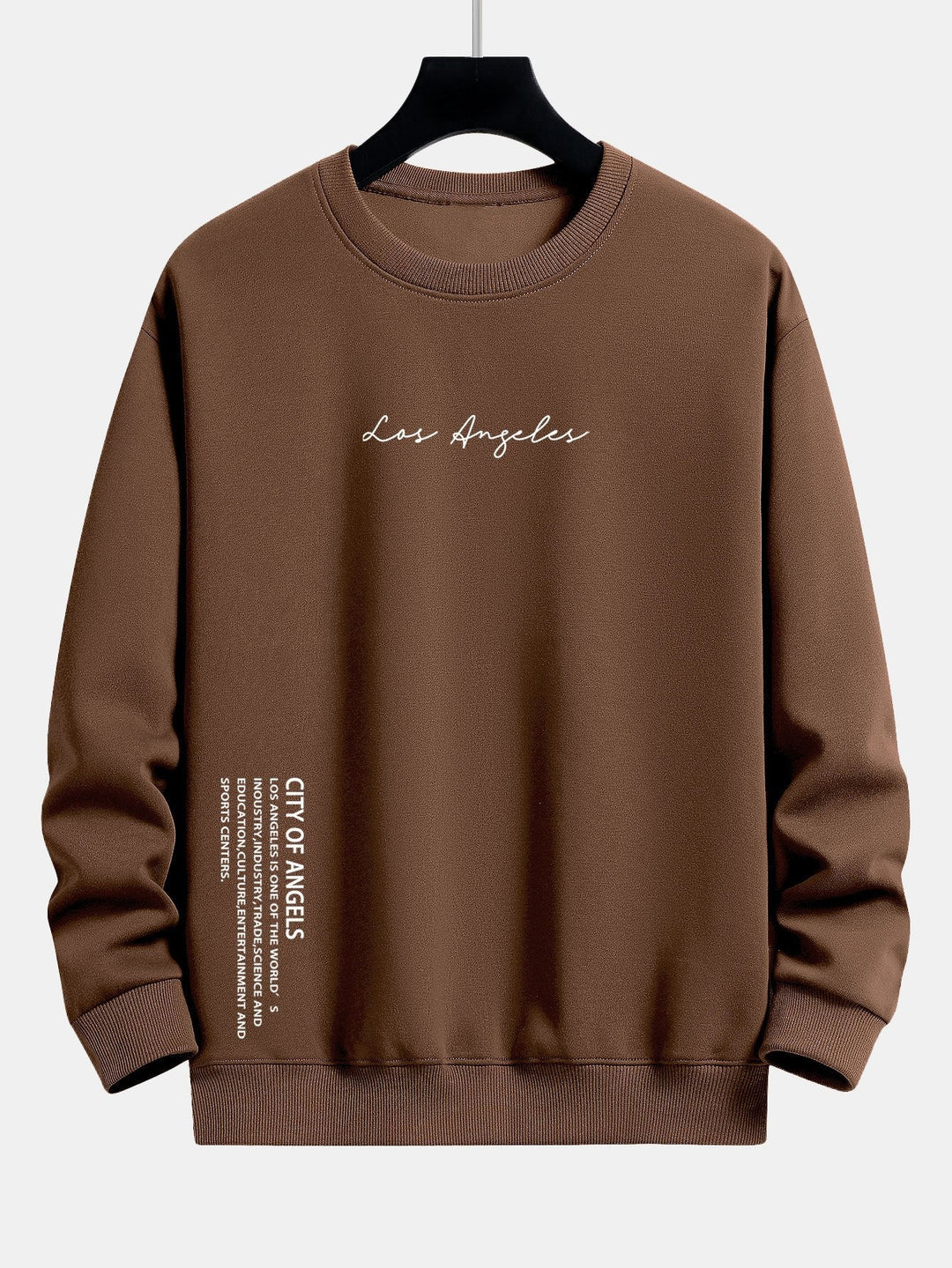 Los Angeles Slogan Print Relax Fit Sweatshirt