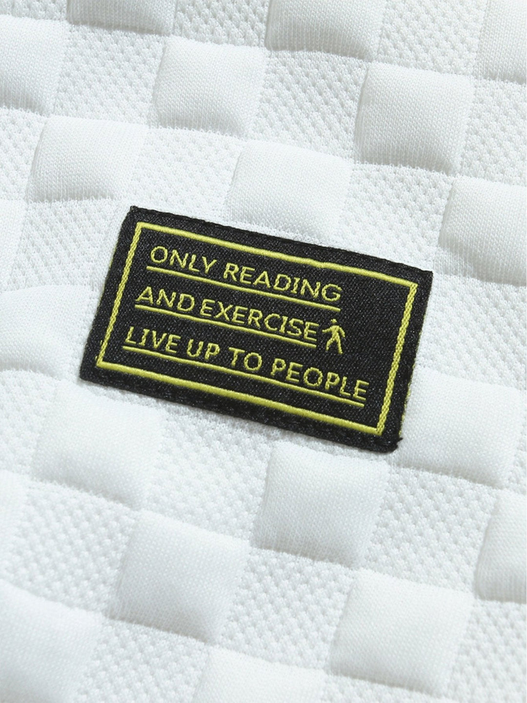 Damast Sweatshirt met Schaakbordpatroon