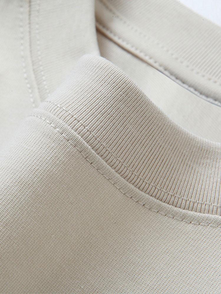 Creëer Adam Print Heavy Weight Oversize T-Shirt