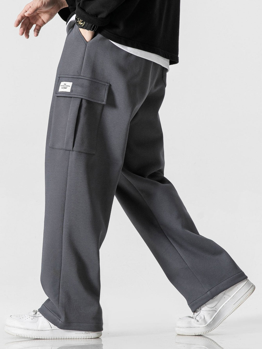 Relax Fit Straight Leg Jersey Cargo Broek