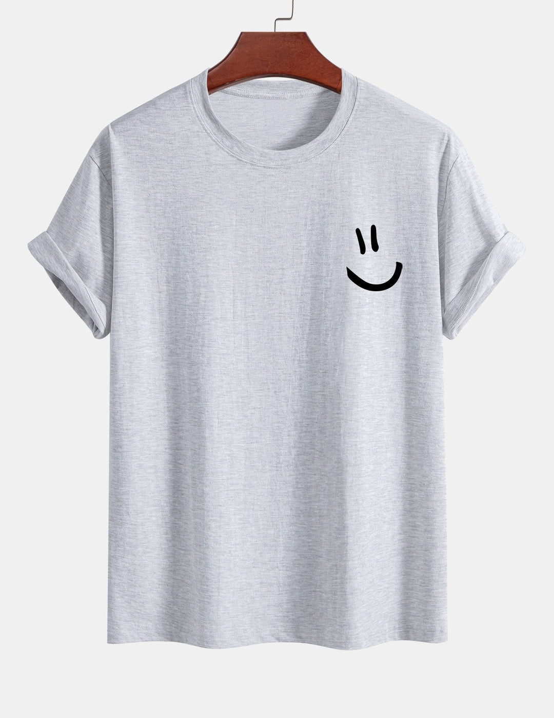 Regular Fit Smiley Face Print Katoenen T-Shirt
