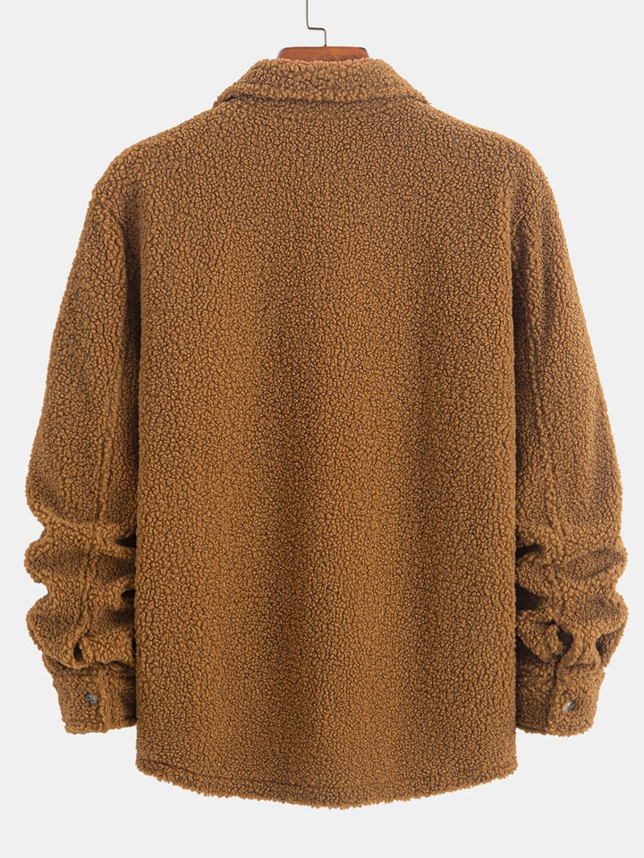 Teddy Fleece Knopshirt