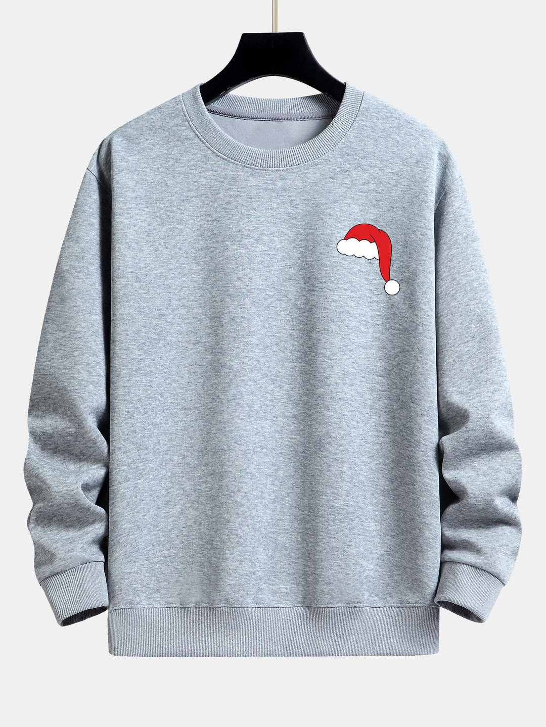 Santa Hat Print Relax Fit Sweatshirt