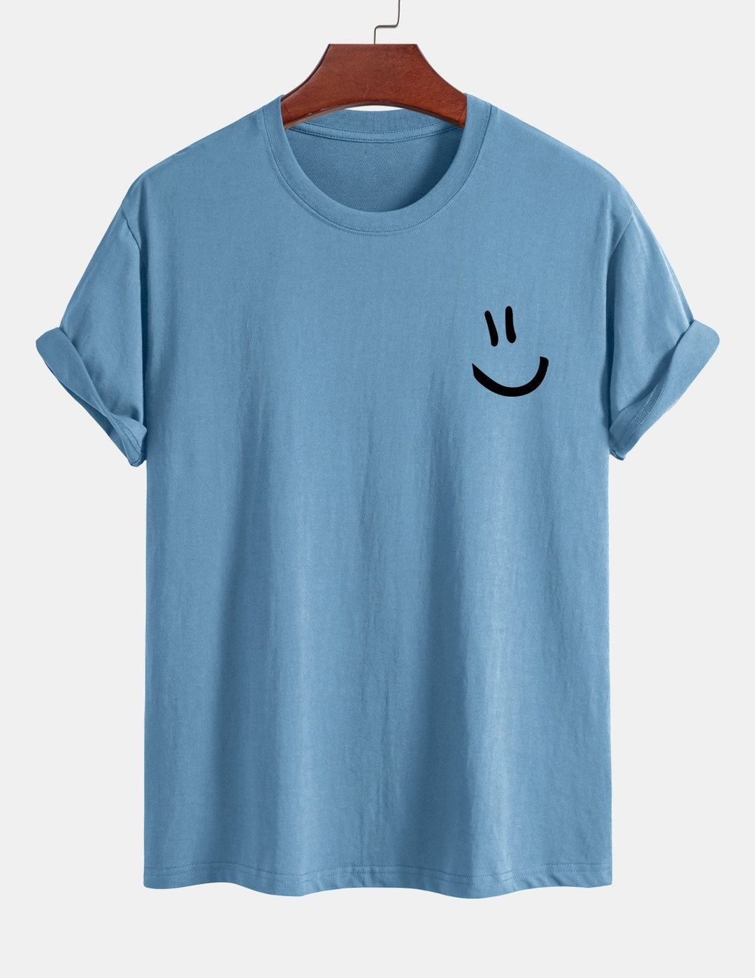 Regular Fit Smiley Face Print Katoenen T-Shirt