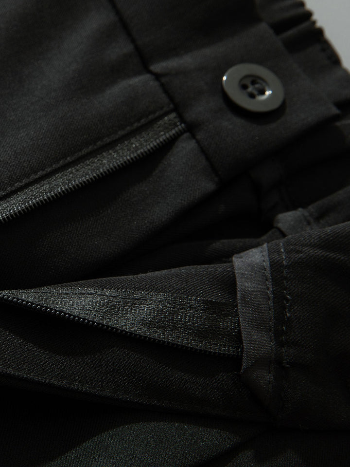 Relax Fit Elastische Taille Rechte Pijpen Broek