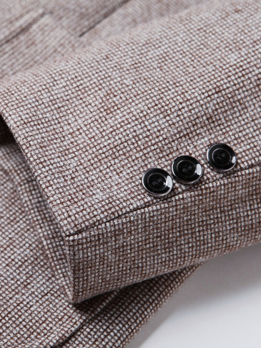 Wol Look Fijn Ruit Blazer