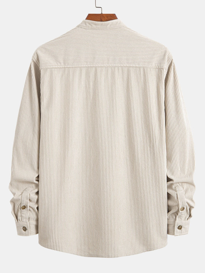 Corduroy Staande Kraag Shirt