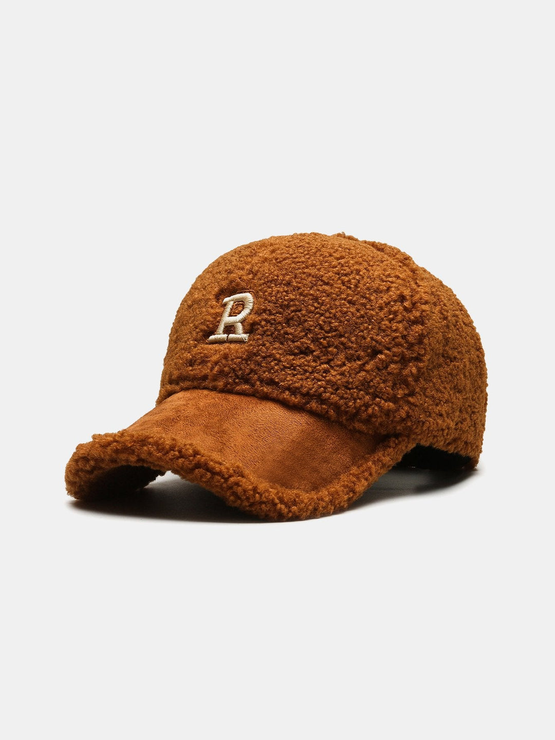 Plush Winter Warm Letter Baseball Cap