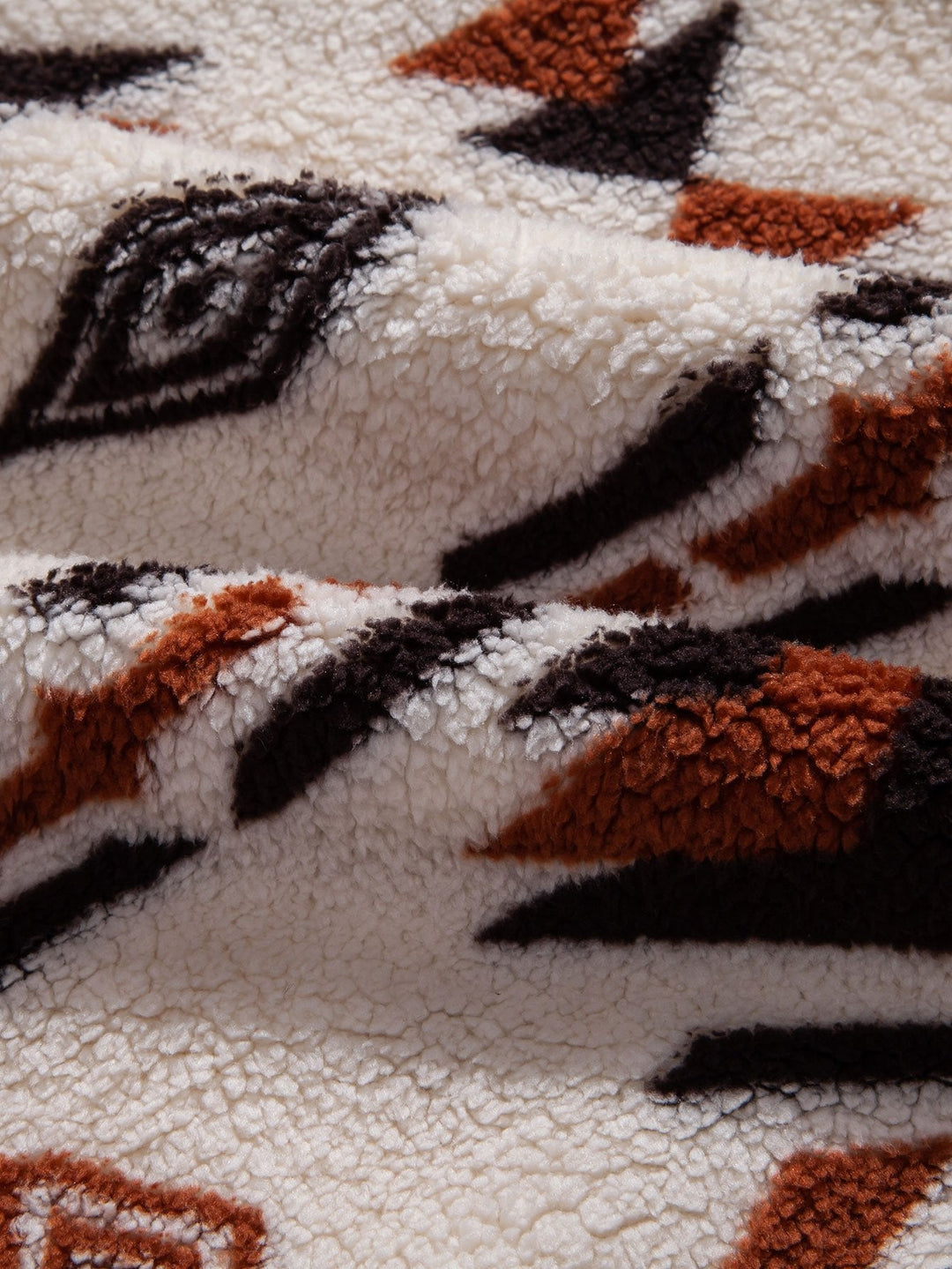 Azteekse Print Teddy Hoodie