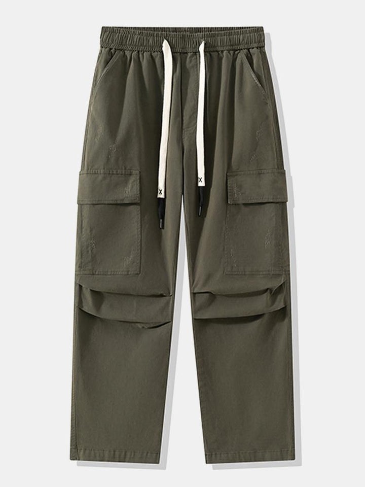 Rechtafstaande Katoenen Cargo Broek