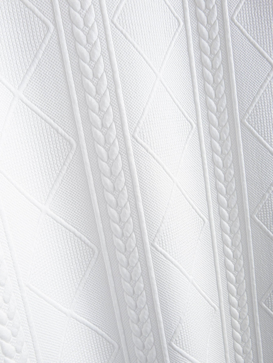 Korte Mouw Geometrisch Jacquard Boog Hem T-Shirt & Shorts