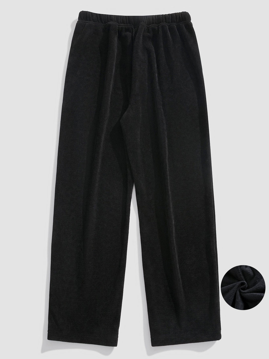Polar Fleece Lined Straight Corduroy Pants