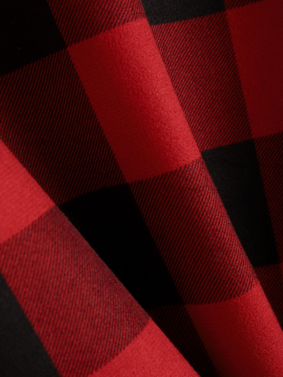 Flanellen fleece gevoerd hoodie shirt