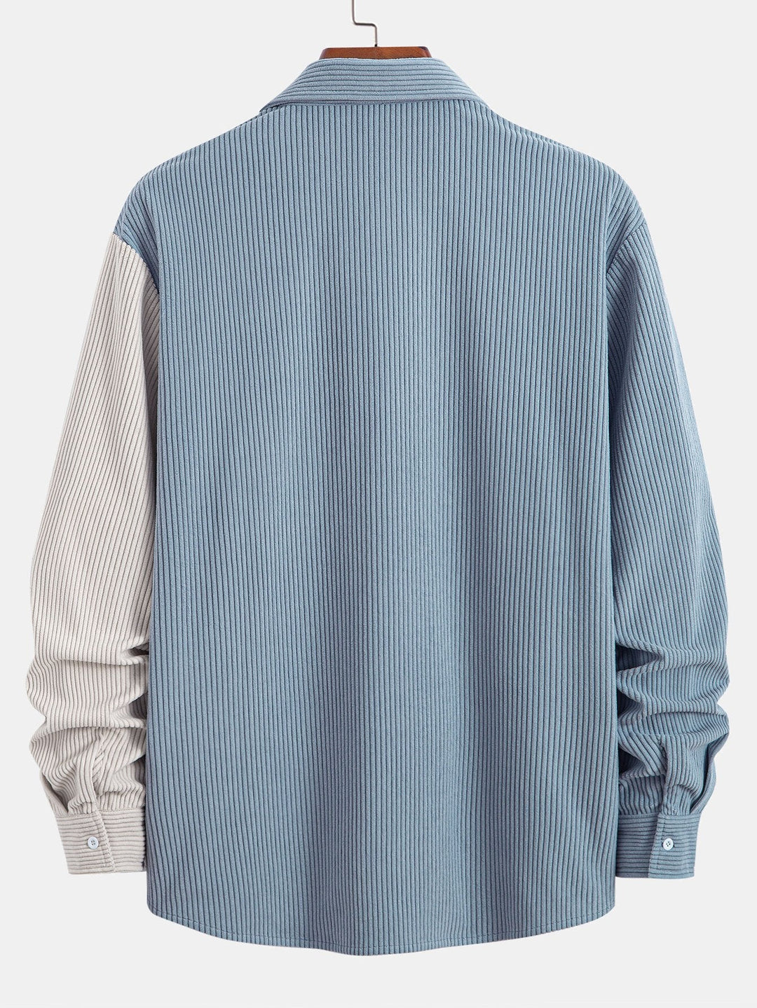 Twee Kleurige Corduroy Overhemd met Knopen