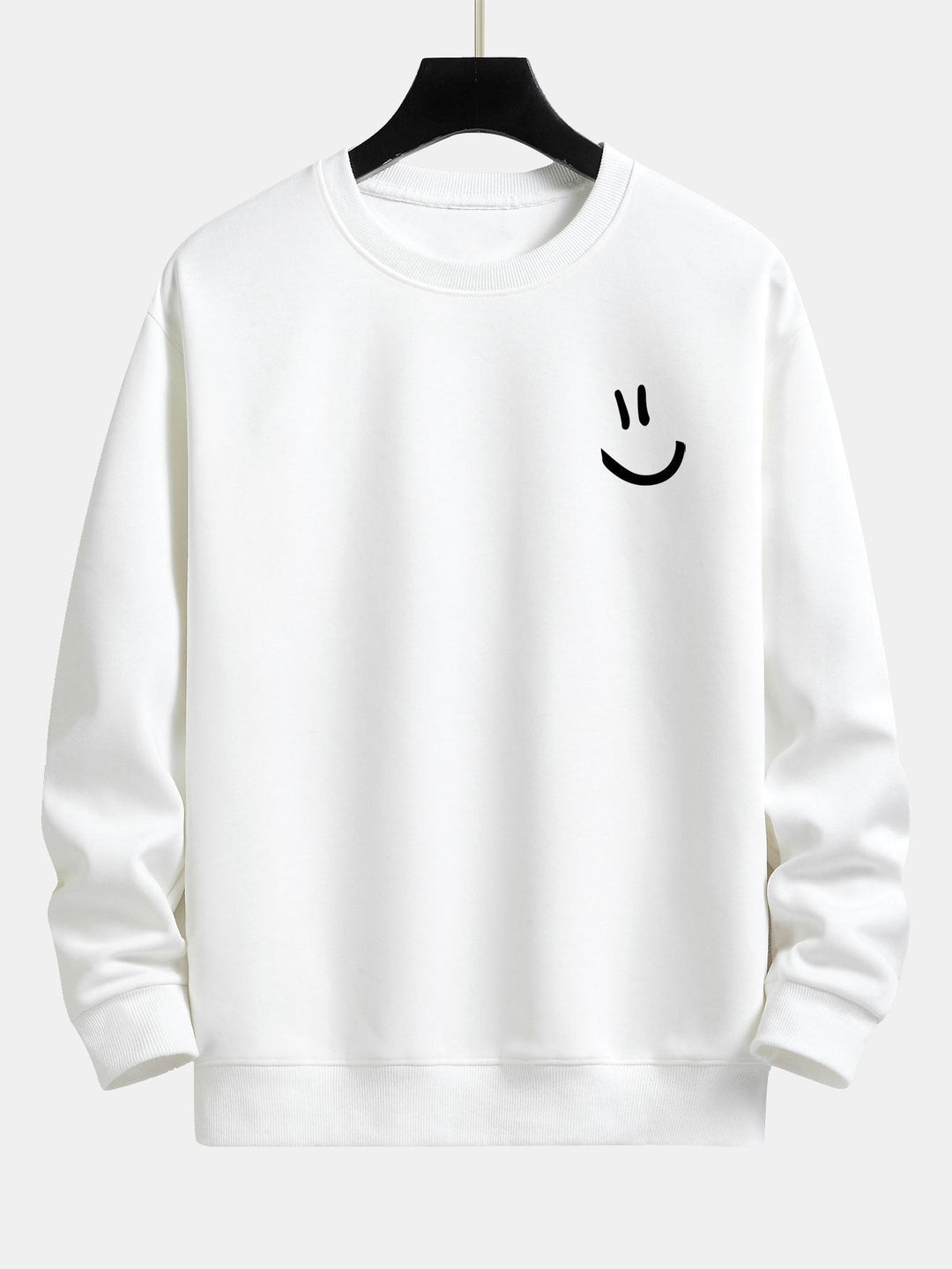 Smiley Face Print Relax Fit Sweatshirt