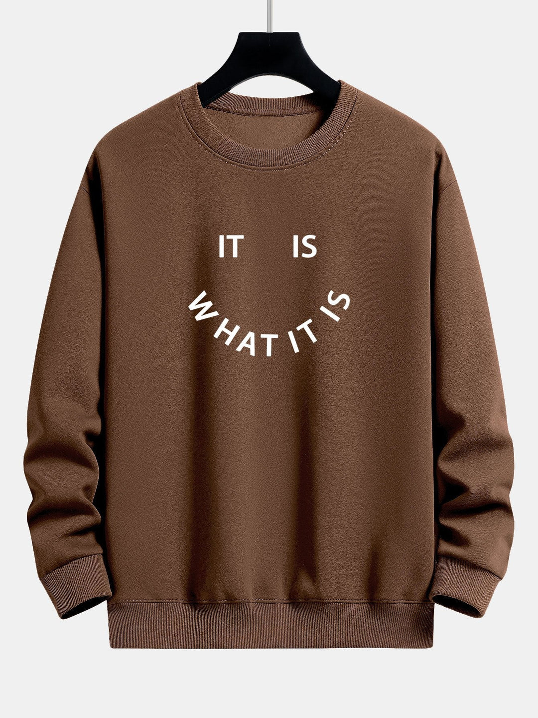 Het Is Wat Het Is Print Relax Fit Sweatshirt