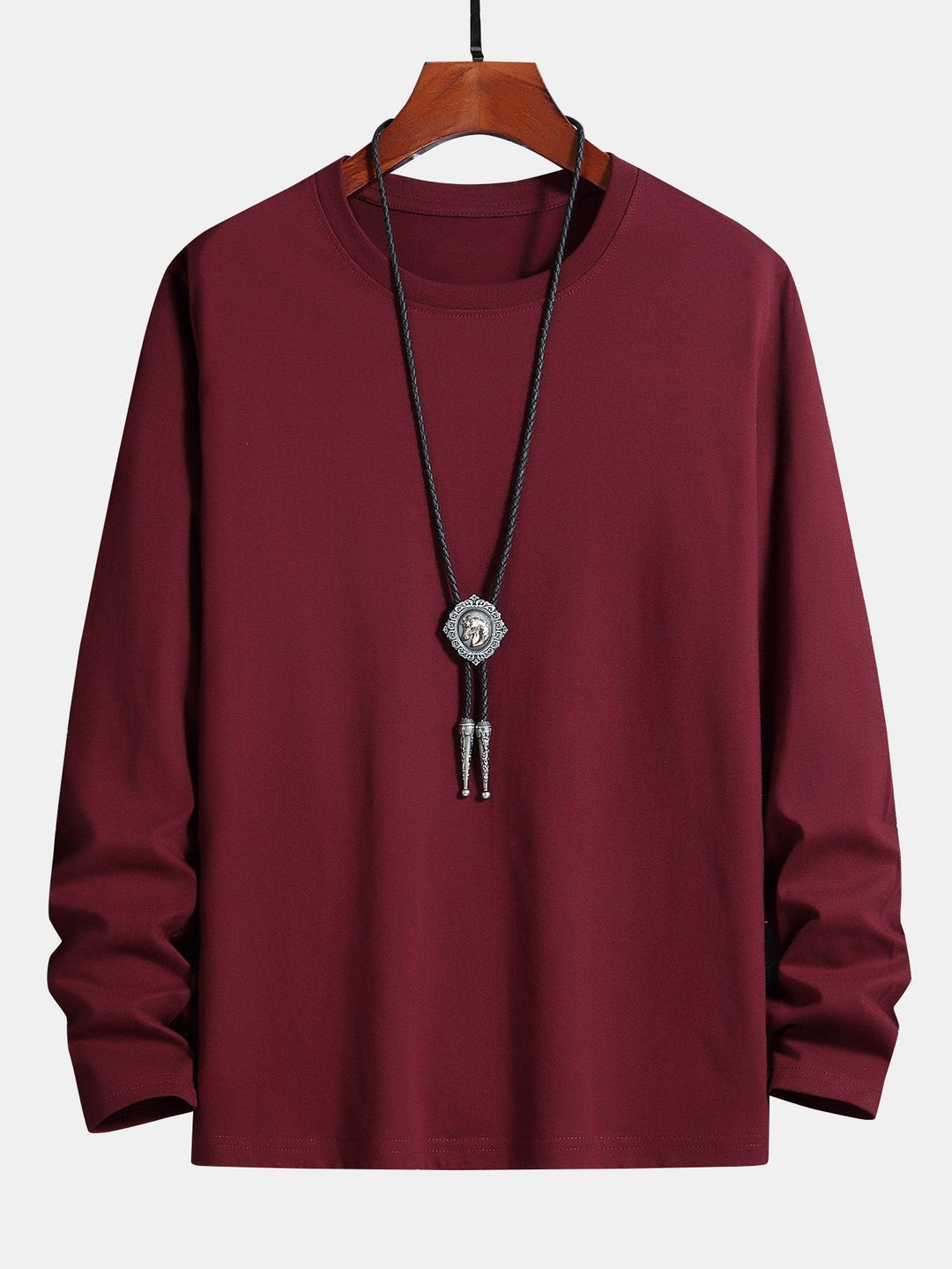 Basis Lange Mouwen Katoenen T-Shirt