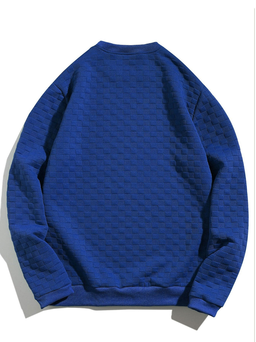 Damast Sweatshirt met Schaakbordpatroon