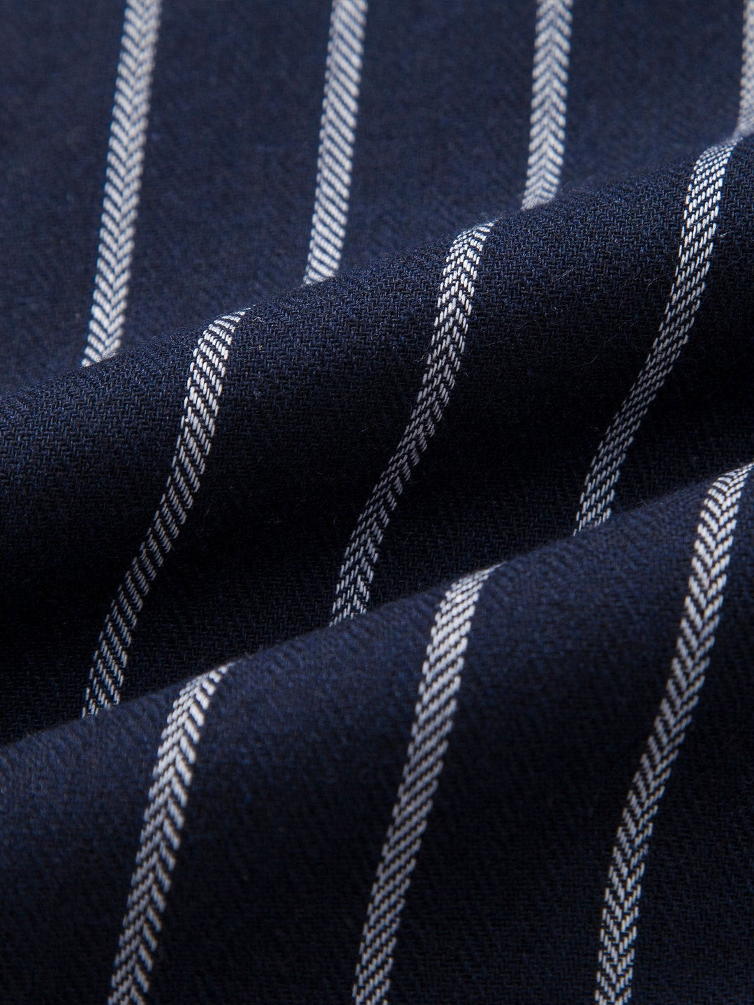 Katoenmix Gestreepte Overhemd met Knopen