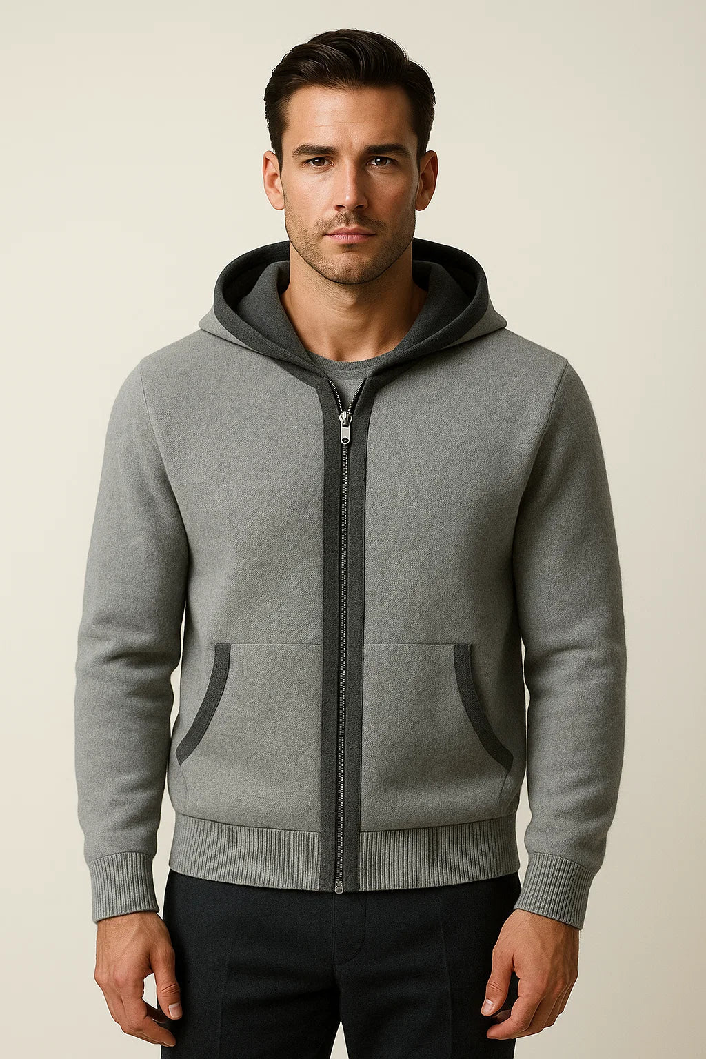 Sorano Hooded Cardigan Grey