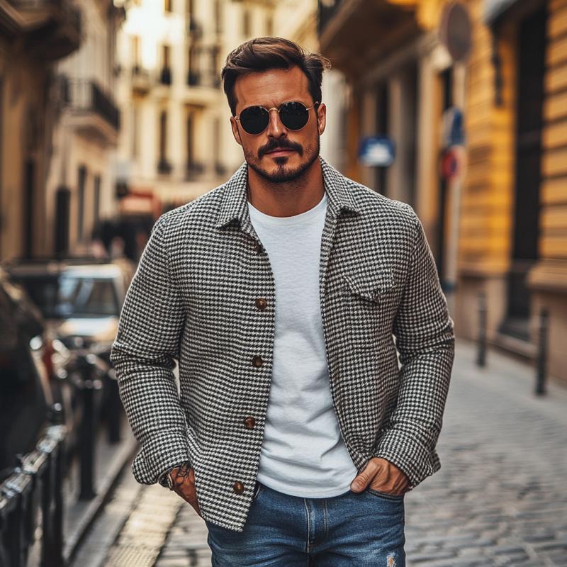 Harrison l Houndstooth Jacket