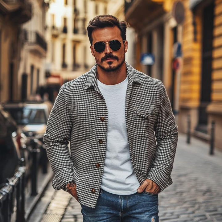 Harrison l Houndstooth Jacket